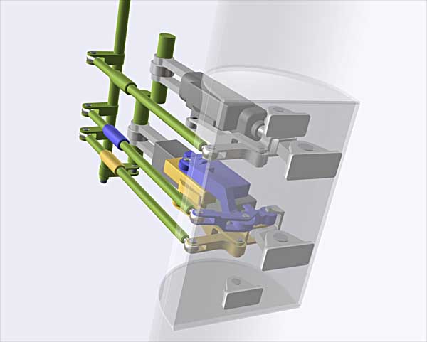 New 737 rudder pCU Configuration